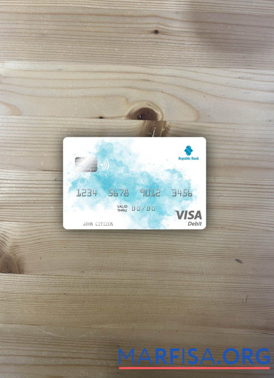 Downloadable Grenada Republic Bank Grenada visa debit card photolook front sample